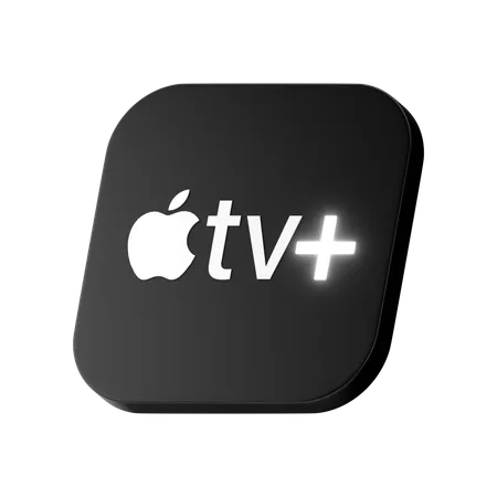 Apple TV Plus-Logo  3D Icon