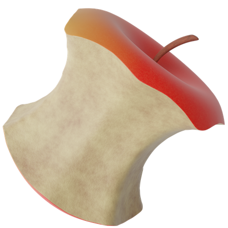 Apple Waste  3D Icon