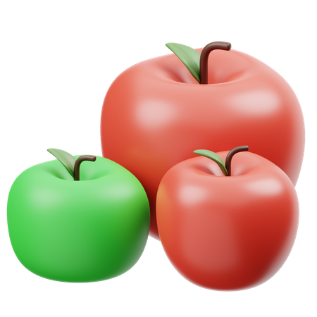 Apples  3D Icon