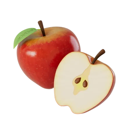 Apples  3D Illustration