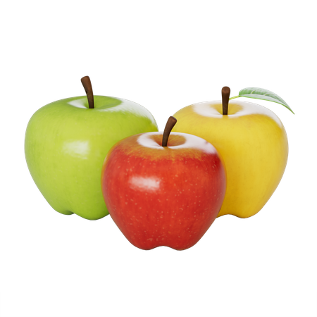 Apples  3D Illustration