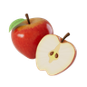 3d apples illustration