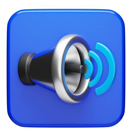 Application audio  3D Icon