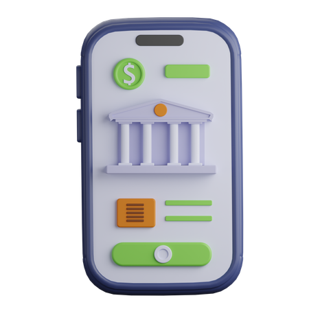 Application bancaire  3D Icon