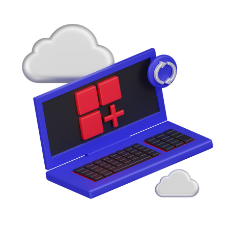 Application cloud  3D Icon