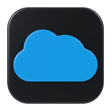 Application cloud  3D Icon