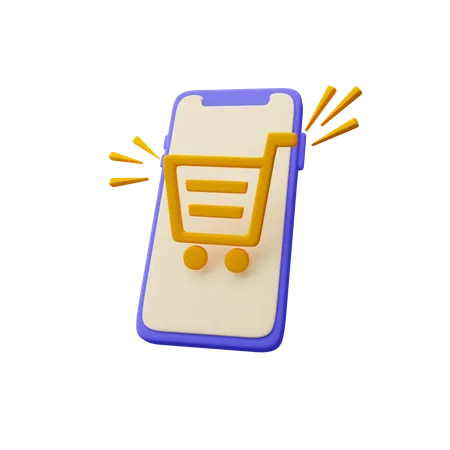 Application d'achat en ligne  3D Icon