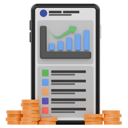Application d'investissement  3D Icon