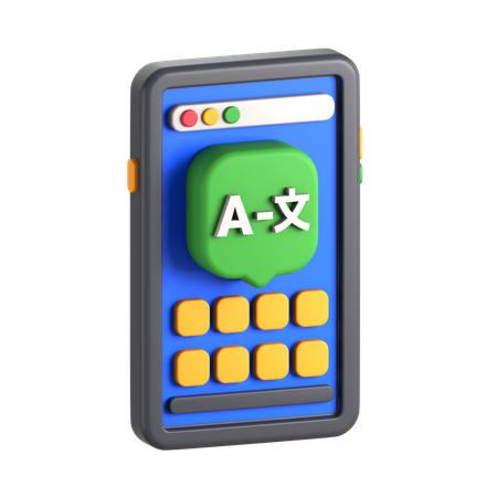 Application d'apprentissage des langues  3D Icon