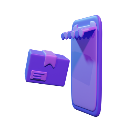 Application de commerce électronique  3D Icon