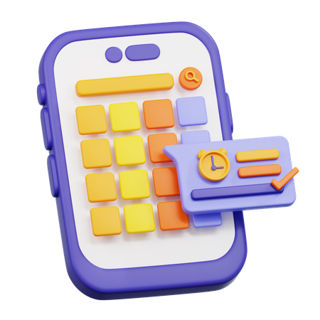 Application de gestion des horaires  3D Icon