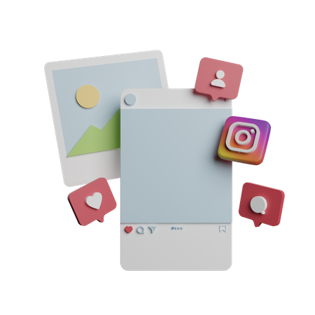 Application de médias sociaux  3D Icon