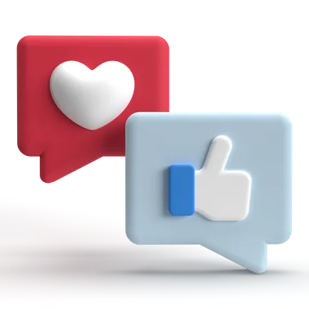 Application de médias sociaux  3D Icon