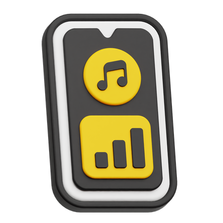 Application musicale  3D Icon