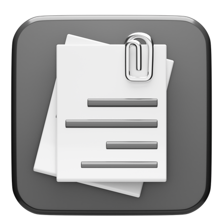 Application de pièces jointes  3D Icon