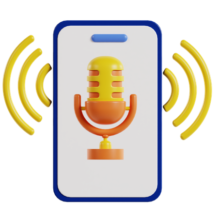 Application de podcasts  3D Icon