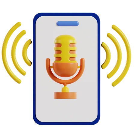 Application de podcasts  3D Icon