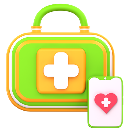 Application de santé  3D Icon