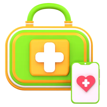 Application de santé  3D Icon