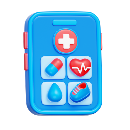Application de surveillance de la santé  3D Icon