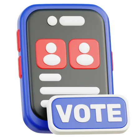 Application de vote  3D Icon