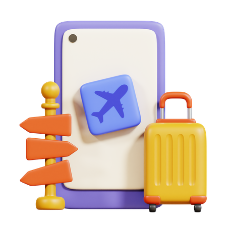 Application de voyage  3D Icon