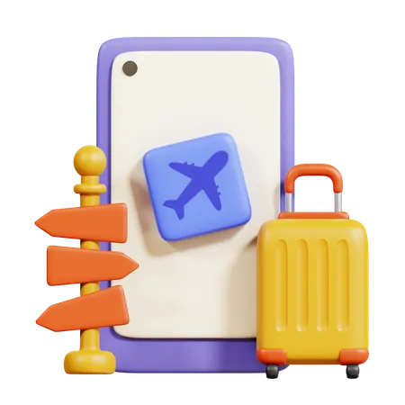 Application de voyage  3D Icon