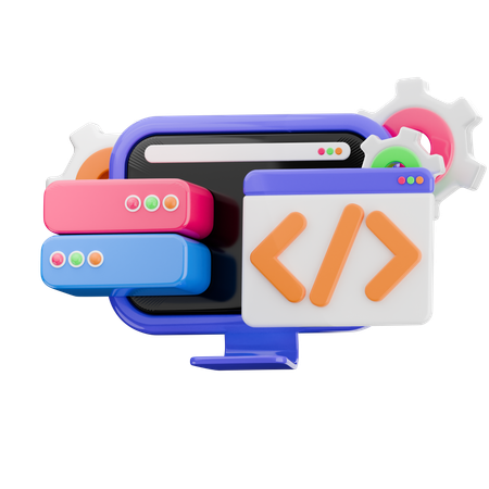 Application Development  3D Icon