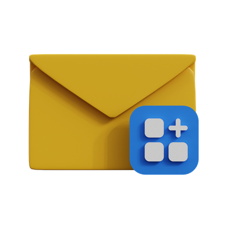 Application de messagerie  3D Icon