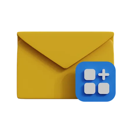 Application de messagerie  3D Icon