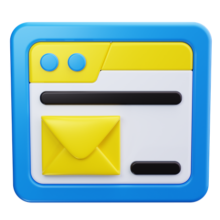 Demande de courrier électronique  3D Icon