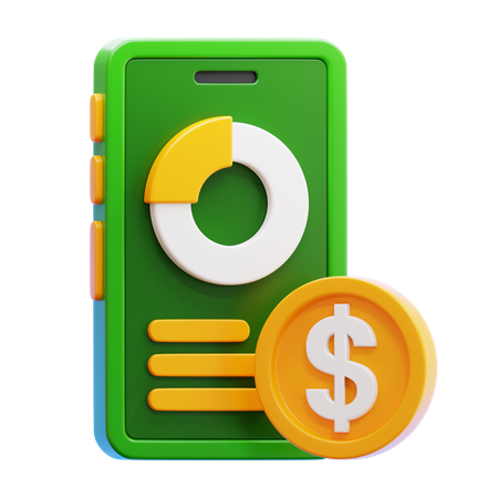 Application financière  3D Icon