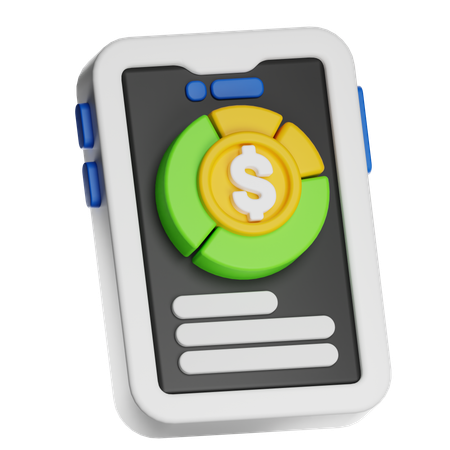 Application financière  3D Icon