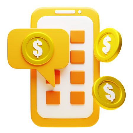 Application financière  3D Icon