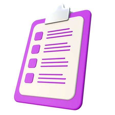 Application Form  3D Icon