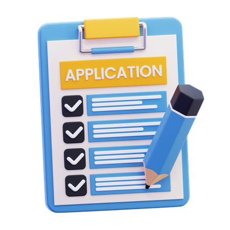 APPLICATION FORM  3D Icon