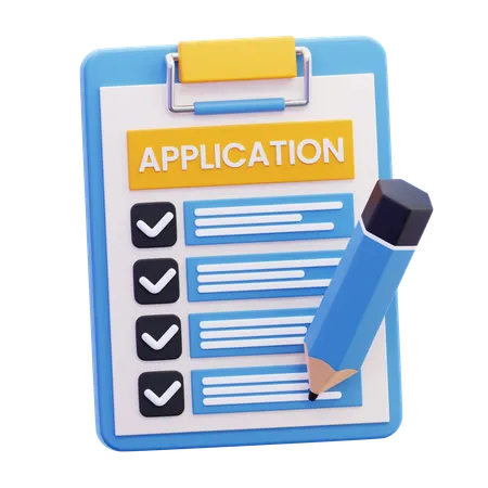 APPLICATION FORM  3D Icon