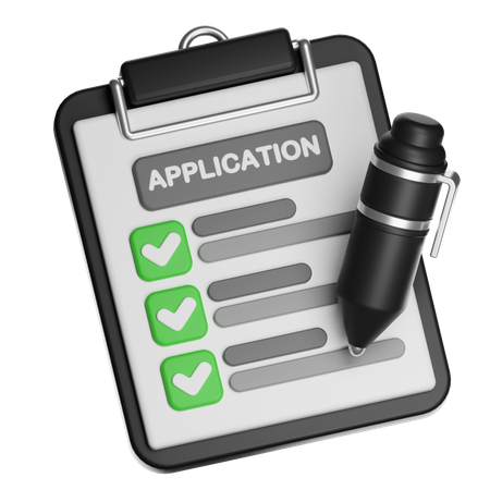 APPLICATION FORM  3D Icon