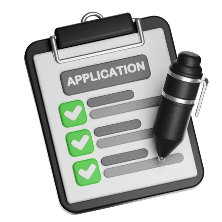 APPLICATION FORM  3D Icon