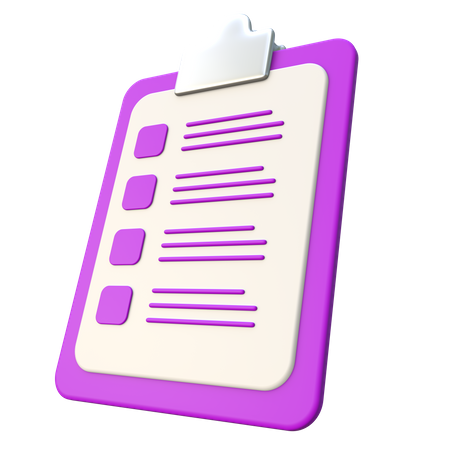 Application Form  3D Icon