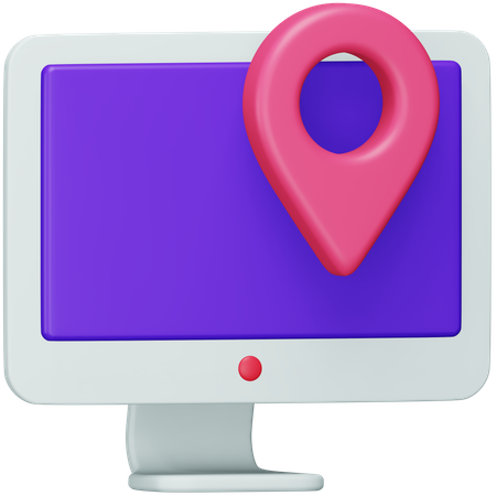 Application GPS  3D Icon