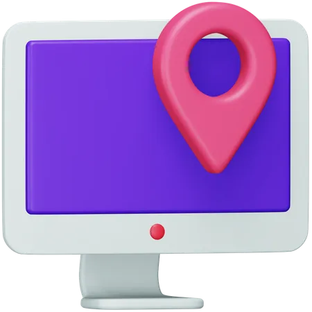 Application GPS  3D Icon