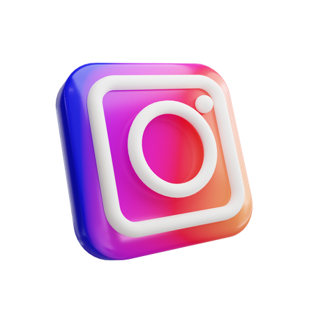 Application instagram  3D Icon