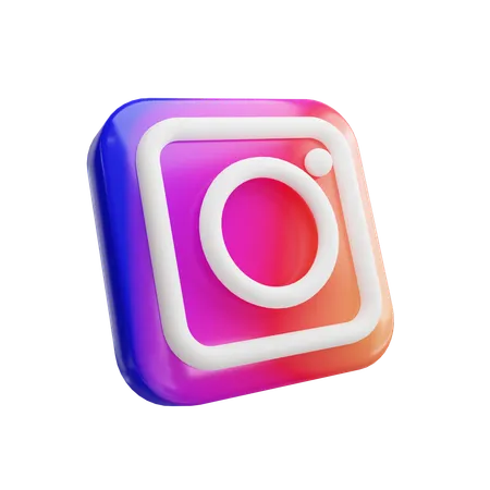 Application instagram  3D Icon