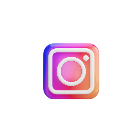 Application instagram  3D Icon