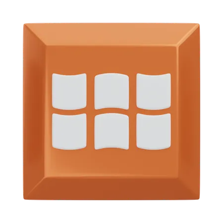 Application Keyboard Key  3D Icon