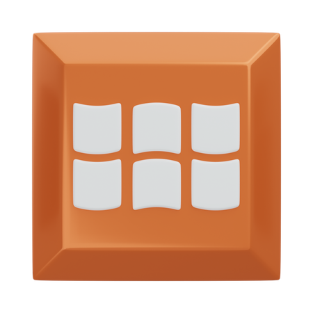 Application Keyboard Key  3D Icon