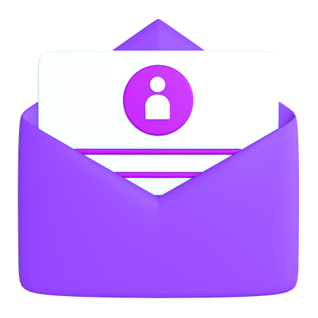 Application Letter  3D Icon