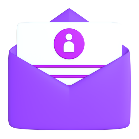 Application Letter 3D Icon