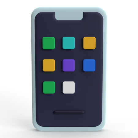 Application mobile  3D Icon